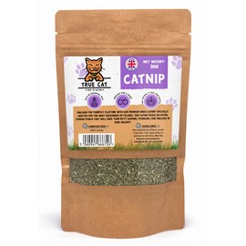 True Cat - Premium Fine Blend Catnip for Cats | Extra Strong | Cat Toys | Cat Treats | 100% Naturally Dried - 30g