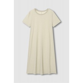 JAJU [JAJU] Soft Short Sleeve Pajama Dress_Light Beige