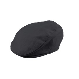 Bienzoe Boys Newsboy Baker Hat: Kids Cotton Linen Golf Outfit Cap Black 2/3
