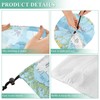 Map Of The World Laundry Bags, Drawstring Closure Dirty Clothes