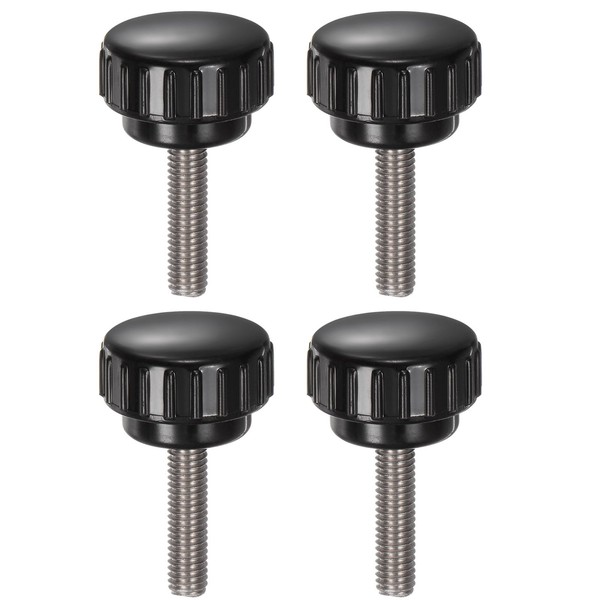 QUARKZMAN 4pcs Knurled Tension Knobs M6 x 25mm Metric 304
