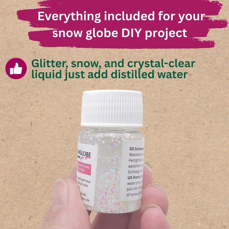 Ready Mix with Water Clear and Snow + Glitter |
