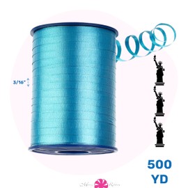 Morex Curling Ribbon 3/16" 500 Yds for Gift Wrapping, Balloon String, Birthday Parties, Holidays, Decorations, Teal