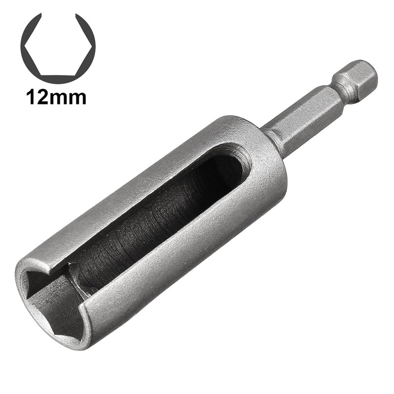TA-VIGOR 12mm Nut Driver, 1/4 Quick-Change Hex Shank Slotted Drill