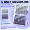 Pawotence Lash Extension Kit DIY 280pcs Individual Lash Clusters Kit