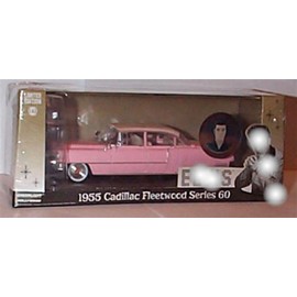 Greenlight Entertainment E'lvis P'resley 1955 C'adillac Fleetwood S60 Pink/White 1:43 scale diecast model