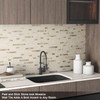 BeNice Marble Peel and Stick Backsplash Stick Tiles Subway Beige