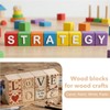 300 1-inch raw Wood Cubes, Natural Craft Wood Blocks, Suitable