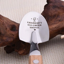 Grandad Ice Cream Shovel Gifts for Grandpa Grandad Birthday Chrismtas Gifts for Men Grandpa Papa Retirement Gifts for Grandad Ice Cream Gift for Papa Grandfather Grandpas Ice Cream Spoon