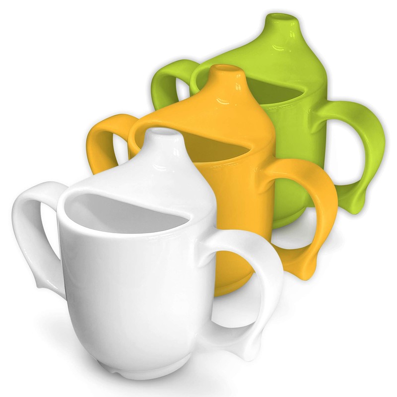 Dignity by Wade Two Handled Feeding Cup - White -