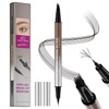 Eyebrow Pencil, Microblading Eyebrow Pen with Angled Brush, 2-in-1 Eye