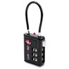 LUXOORO TSA Approved Luggage Lock with Alert Indicator, 3-Digit Resettable