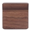Ring Box Walnut Magnetic Cover Inlay Fleece Portable Wooden Wedding