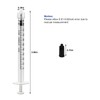30 Pack 1ml Plastic Syringes without Needle, Luer Lock Syringes