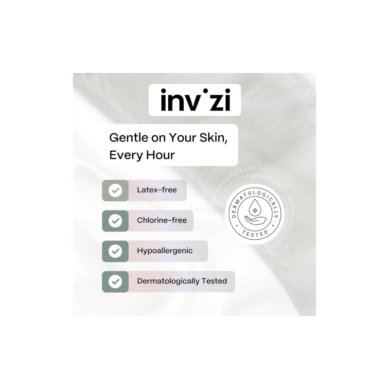 Invizi Regular Disposable Incontinence Pads – Slimline Pads for Light