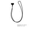 TEHAUX 4Pcs Portable Lost Hanging Rope for Earphones Magnetic Suction
