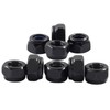 Hitefu 100PCS M4 x 0.7mm Hex Lock Nuts, Black Nylon