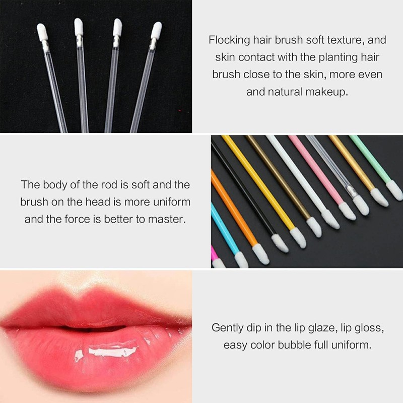 200 Pcs Aplicadores Desechables Maquillaje Cepillos Desechables para Pestañas Cepillos