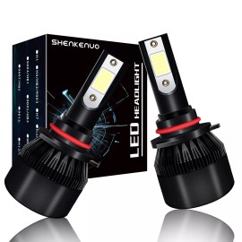 SHENKENUO For 2002-2004 Nissan Altima 6x High&Low Beam LED Headlight Fog Light Bulbs Kit