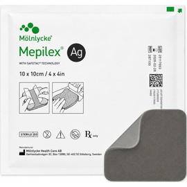 Mepilex Ag 10x10 cm Apósito De Espuma Tecnología Safetac® Espuma Absorbente Con Carbón Activado Capa De Silicona Suave 1 Pieza