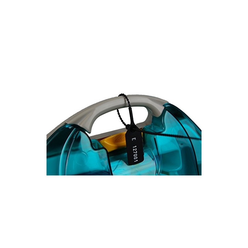 20 X Black Security Tags Numbered Pull Ties Secure Anti-Tamper