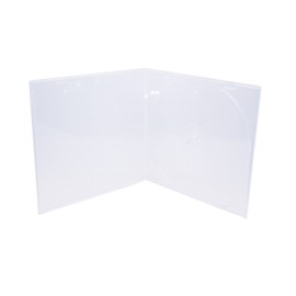 Maxtek 5.2mm Durable CD Case, Slim Single Disc Clear PP Poly Plastic Cases, 25 Pack.