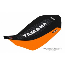 Funda de asiento serie FMX negra y naranja para Yamaha Raptor 700 700R 