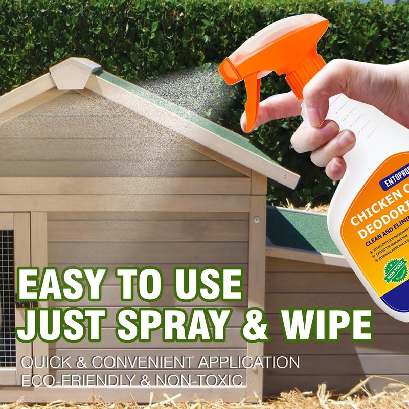 Chicken Coop Deodorizer & Cleaner – Natural Odor Eliminator &