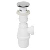 Wirquin Quick-Clac SP50099 Drain Fitting/with Siphon/with Stopper/Chrome