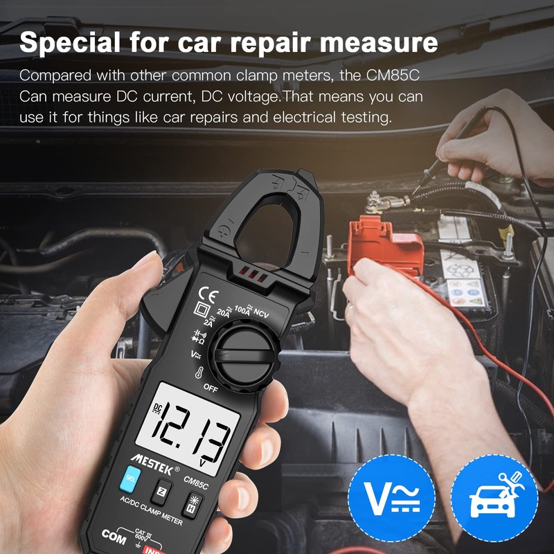 Current Clamp Digital Clamp Multimeter MESTEK AC DC Clamp Multimeter