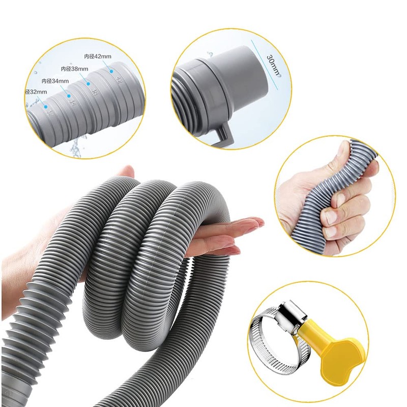 DFsucces Washing Machine Hose, Automatic Washing Machine Drain Hose, Extension
