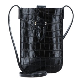 DECADENT Fiona Mobile Bag Croco Black, Croco Black