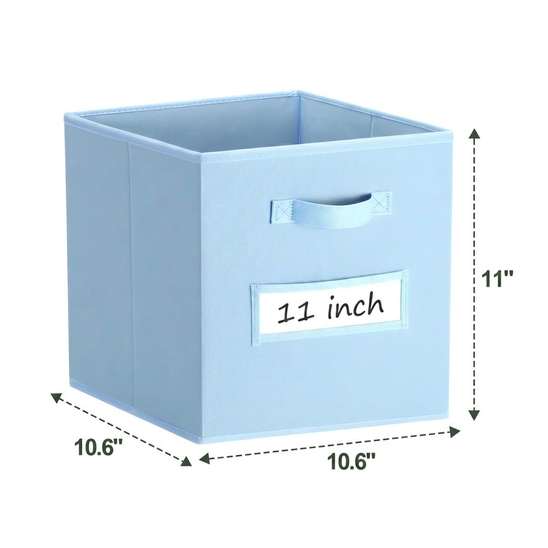 Anyoneer Storage Bins, (Set of 6) 11 Inch Cube Storage