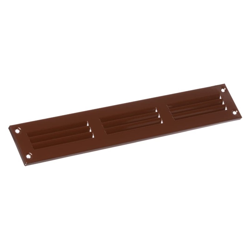 300mm x 50mm Brown Metal Air Vent Grille