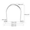 sourcing map Rigid Pipe Strap Fit for 110mm(4.33") OD, 2