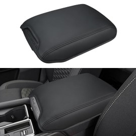 INTGET for 2022-2025 Nissan Pathfinder Center Console Cover with Thin Pad Leather Middle Arm Rest Cover for 2022 2023 2024 2025 Nissan Pathfinder Accessories S/SV/SL/Rock Creek/Platinum(with Thin Pad)