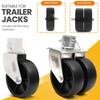 (2-Pack) AR-PRO 6-Inch Boat Trailer Jack Wheels - Universal Fit