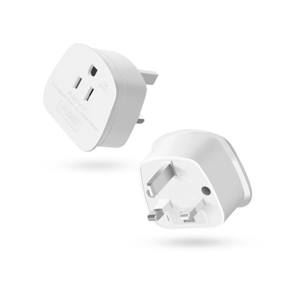 AIEVE AIEVE US to UK Plug Adapter, 2/3 Pin USA
