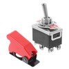 ABOOFAN Heavy Duty Toggle Switch Dpdt with Red Protective Cover