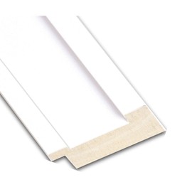 Framed Vanity Mirror | Bathroom Mirrors for Wall | Craftsman White Mirror Frame | Solid Wood Mirror | Small Mirror | 24.88 x 20.88 in.