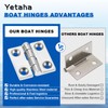 Yetaha Heavy Duty Stainless Steel Marine Grade Boat Hinges
