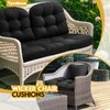 Tycdiose All Weather Wicker Chair Cushions of 3 Pieces, Waterproof