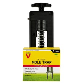 Victor Easy-to-Set Deadset Mole Trap and Killer - M9015 - Trap and Kill Moles Outdoors