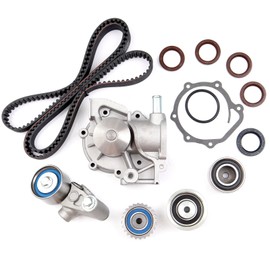 OCPTY Timing Belt Kit with Water Pump Replacement 2003-2006 For Subaru Baja H4 2.5L 2000-2005 For Subaru Legacy H4 2.5L 2000-2005 For Outback Replaces 13033-AA042 TS26307 WP160-1120