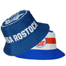 FC Hansa Rostock Reversible Fishing Hat Cap Floppy Hat ** Fan **, Blue/white/red