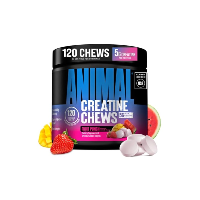 Animal Creatine Chews Tablets - Enhanced Creatine Monohydrate with AstraGin