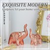 prosfalt A Pair Elephant Statue Home Decor,Modern Style Figurines,Sculpture for