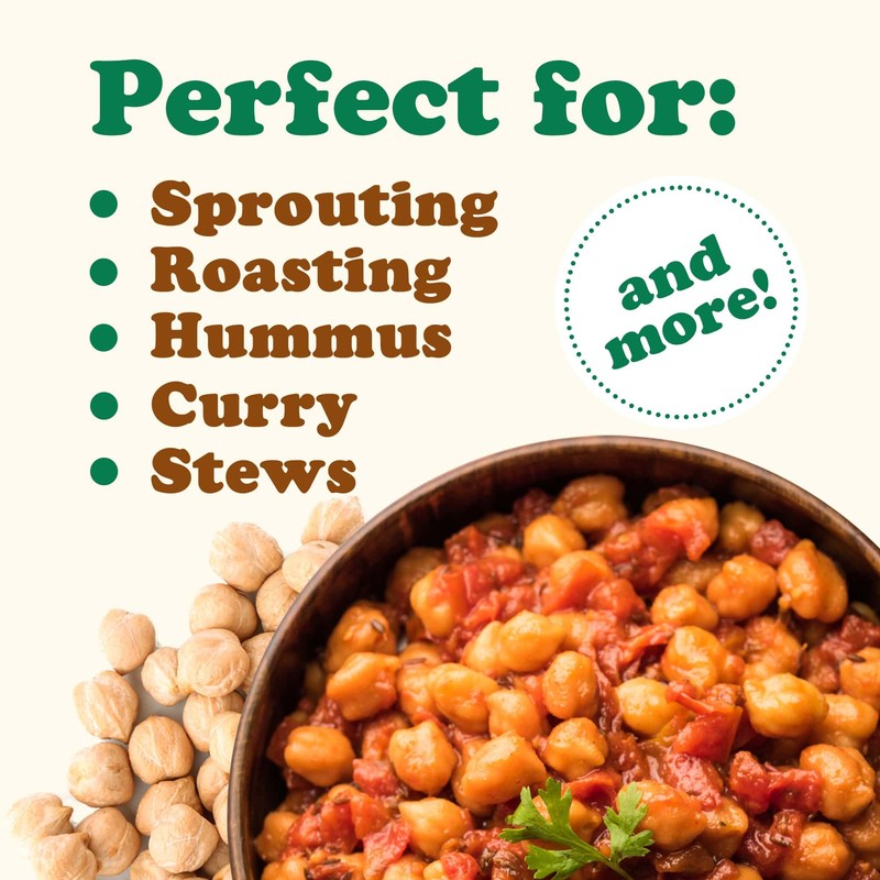 Food to Live Organic Garbanzo Beans, 15 Pounds – Dried