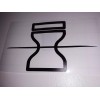 Naruto Sasori's Scratched Head Band Sand Symbol Sticker Vinyl Decal