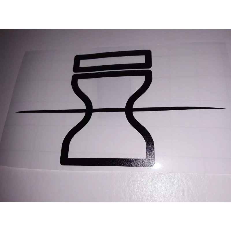 Naruto Sasori's Scratched Head Band Sand Symbol Sticker Vinyl Decal